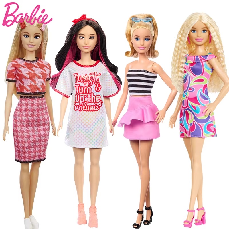 Model Kit For Girls - 本物の在庫バービーファッションマスター人形セットソーシャルインタラクティブガールプリンセスジョイントモビリティ恋人蝶ドレスギフト