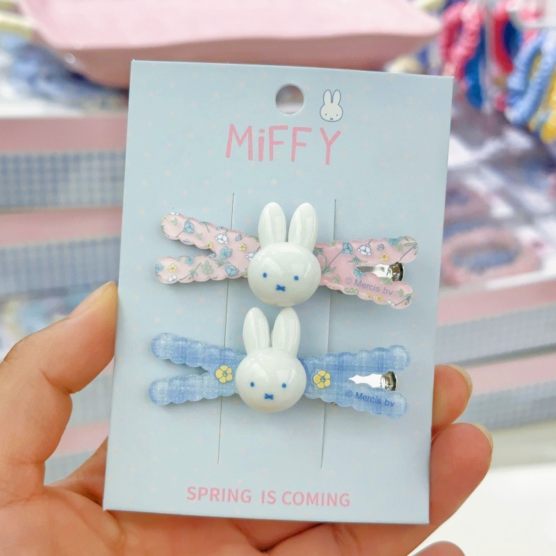 新しいミッフィーウサギの前髪クリップシンプルで甘い写真装飾ク - Model Kit For Girls のレビューと価格