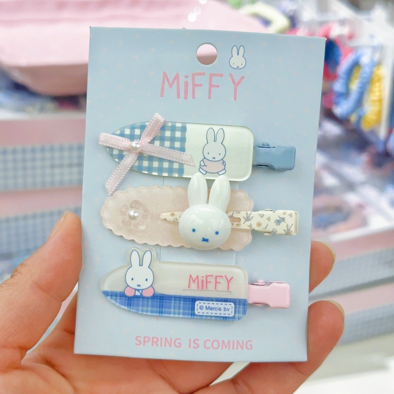 新しいミッフィーウサギの前髪クリップシンプルで甘い写真装飾ク - Model Kit For Girls のレビューと価格