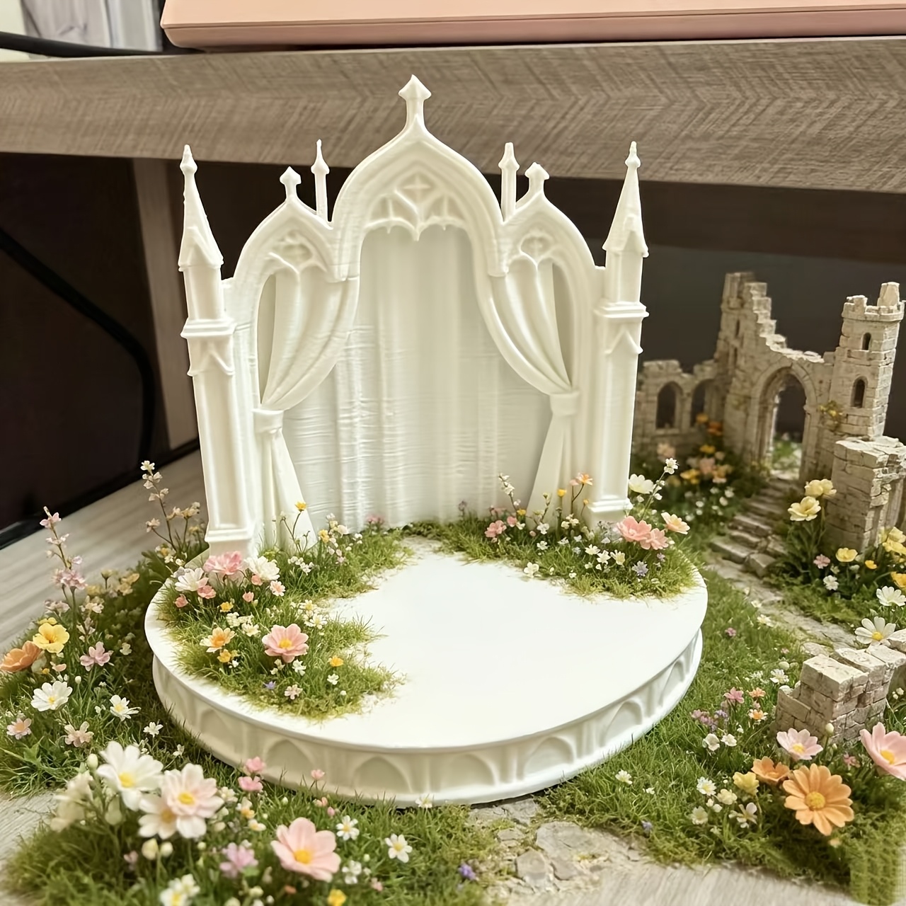 ゴシック城ジオラマプラットフォーム DIY ミニチュアフィギ - Model Kit In Era のレビューと価格