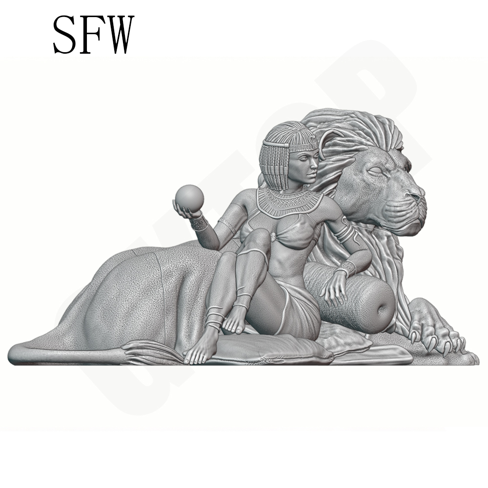 1/24 古代エジプトの女性ライオンモデルキット樹脂ガレージ - Model Kit Diorama のレビューと価格