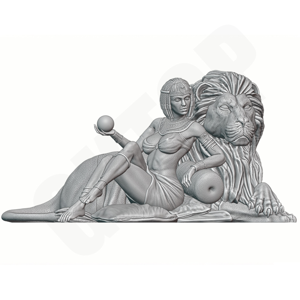 1/24 古代エジプトの女性ライオンモデルキット樹脂ガレージ - Model Kit Diorama のレビューと価格
