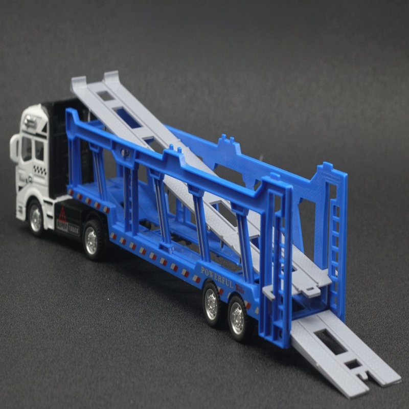 合金製の二層構造輸送車両には、6台のパトカーセット、大型トラ - Model Kit Car のレビューと価格