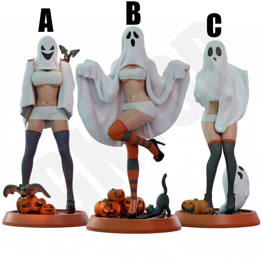 ハロウィンゴーストレディ 1/24 スケール樹脂ガレージキッ - Model Kit Diorama のレビューと価格