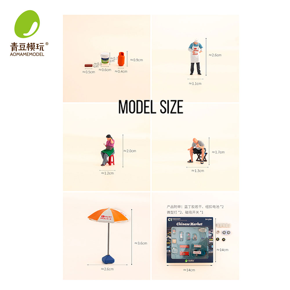 1/64 ナイトマーケットのモデルキット - 高精度3Dプリ - Model Kit Diorama のレビューと価格
