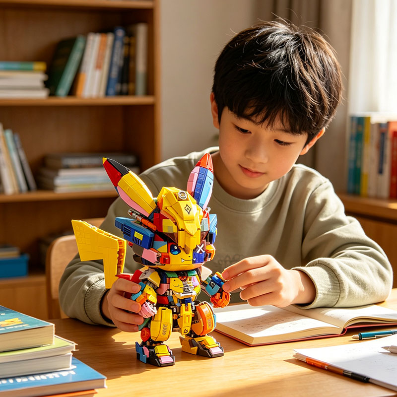 1505個のアニメアクションフィギュアビルディングブロックセ - Model Kit Mecha Girl のレビューと価格
