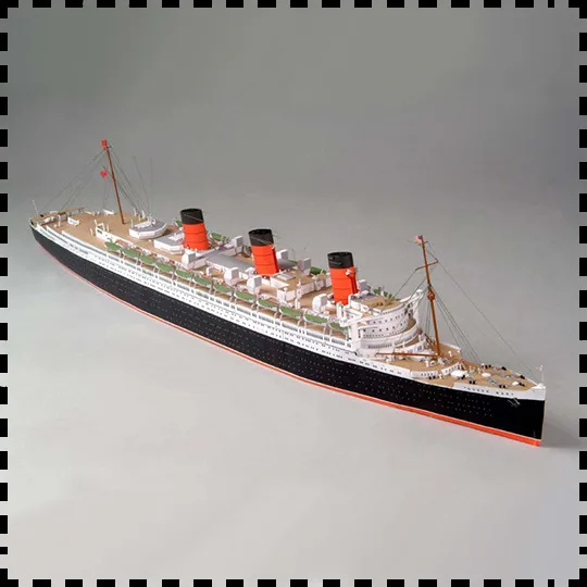 英国のスチーマー紙モデルキット、ロイヤルメール、rms、クイ - Model Kit Queen Mary のレビューと価格